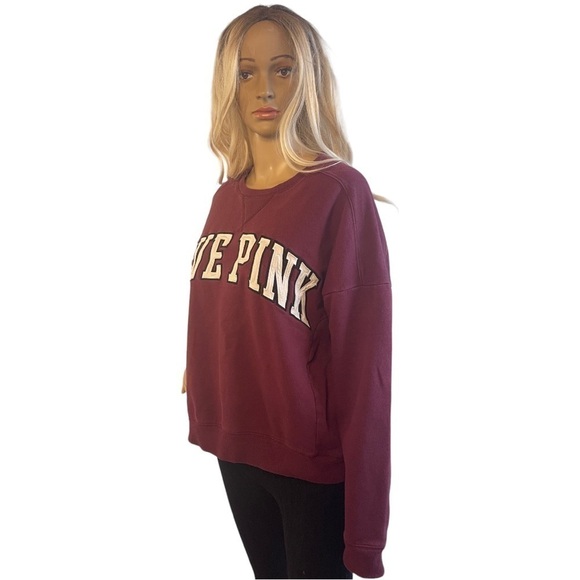 Pink Victoria's Secret Maroon Crewneck Sweatshirt - Picture 3 of 7